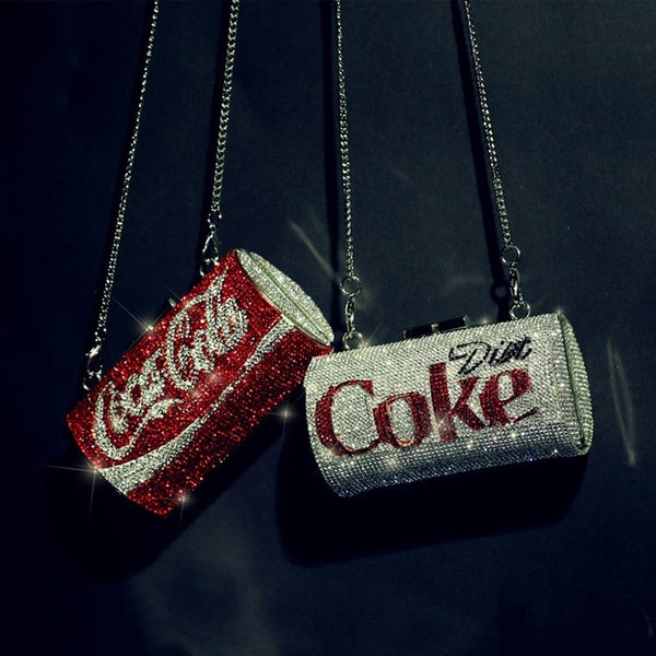 Coca cola rhinestone online purse