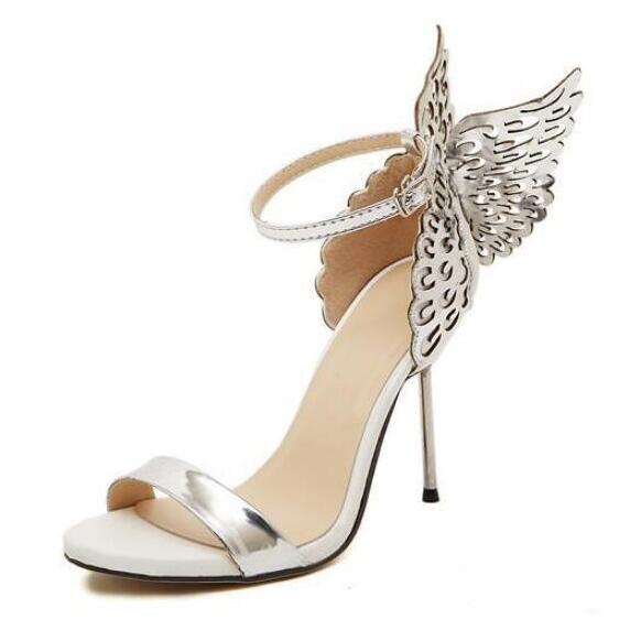 BS84 Butterfly Wings Wedding heels 2 Colors Nirvanafourteen