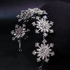 BJ623 Crystal Snowflake Bridal Hairband