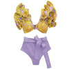 SW111 Purple Print Swimsuits ( 2 styles )
