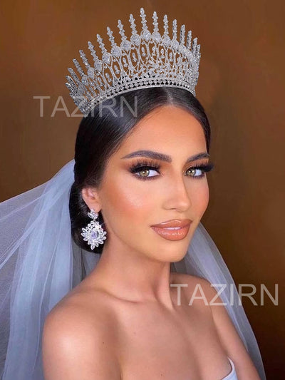 BJ378-1 Luxurious diamond Bridal Crown