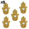 BC91 : 20PCS  Egyptian Style Gold Nail Art Decorations (8 styles )