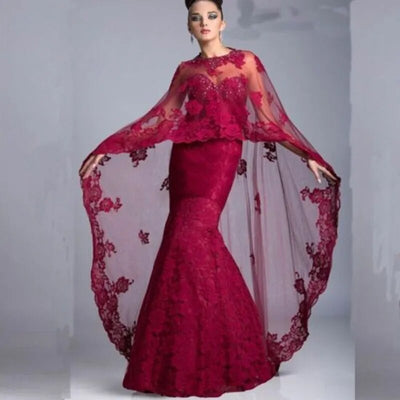 WJ90 Lace long Bridal Bolero ( Customized colors )