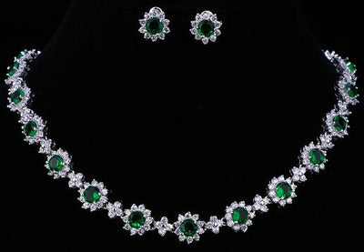 BJ545 : 3pcs Bridal Jewelry Sets ( 5 Colors )