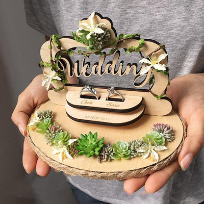 DIY599 Personalized Wedding ring holders (42 styles )