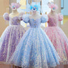 FG625 Sequin Princess dresses for girls ( 2-10yrs )