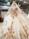 CG402 Flower Embroidery Wedding dress +veil