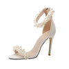 BS316  Pearls Bridal Heels ( 2 Colors )