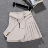 CK156 High waist Asymmetrical Skirts ( 4 Colors )