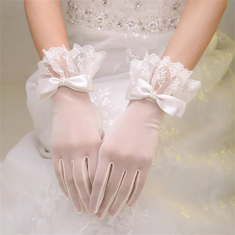 Simple Wedding Dress Gloves