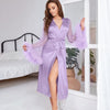 BR28 Mesh sleeve with Feather Bridal robes ( 7 Colors )
