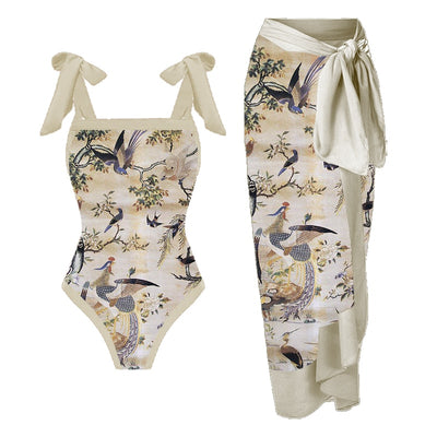 SW106 Vintage one-Piece Swimsuit