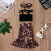 FG622 3pcs/set Tops+Leopard Pants+Headband for girls(2 colors )
