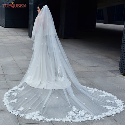 BV200 : 3d Flowers Wedding Veils