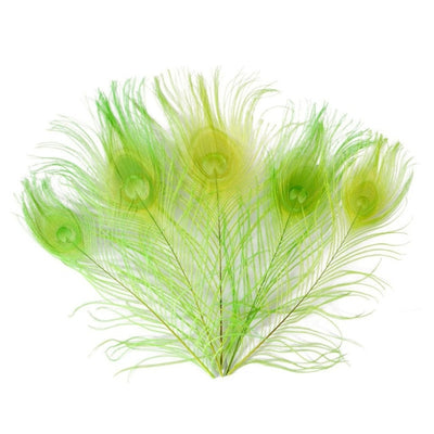 DIY370: 10Pcs/Lot Peacock Feather for Wedding Decoration ( 21 colors )