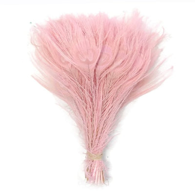 DIY370: 10Pcs/Lot Peacock Feather for Wedding Decoration ( 21 colors )