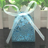 DIY349 : 10pcs/lot Laser Cut Flower candy Boxes (10 Colors )