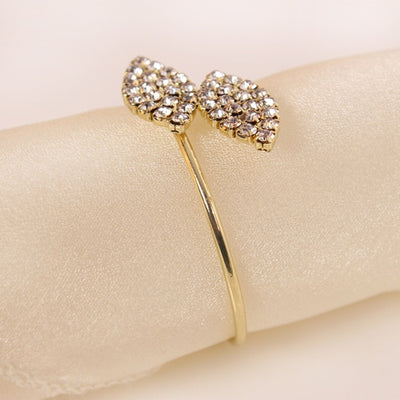 DIY324 : 10pcs/lot 7 styles of Luxury style diamond & Pear Napkin Rings