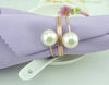 DIY324 : 10pcs/lot 7 styles of Luxury style diamond & Pear Napkin Rings