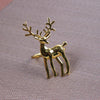 DIY338 : 10pcs/lot 3 Styles metal deer napkin rings (Gold/Silver)