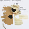 DIY204 : 10sets/lot Heart Kraft Paper Gift Boxes