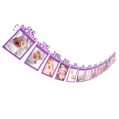 DIY85 Photo Frame Banner For Happy Birthday Decorations