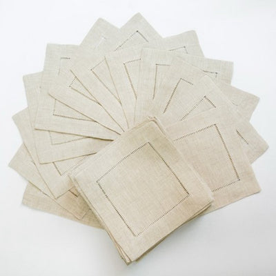 DIY33 : 12pcs/lot Hemstitched Napkins For Party Wedding