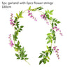 DIY513 Artificial Wisteria Flowers Vines for Wedding decoration ( 5 Colors )