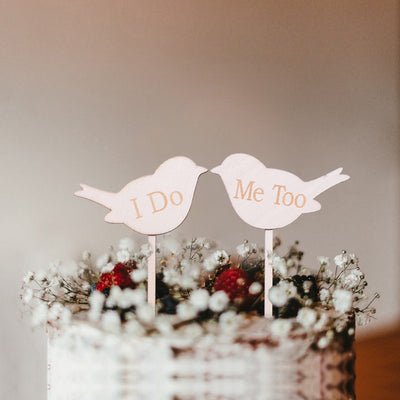 DIY248 :12 styles Wooden Wedding Cake Toppers