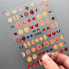 BC13 : 5D Fruit Design Nails art Stickers For DIY Manicure Tips