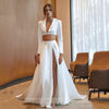 CW732 : 2pcs Simple Wedding Dress