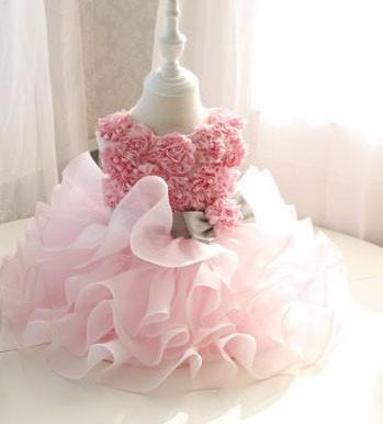 Pink ball gown Flower Girl Dress