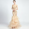 LG380 Beading ruffle mermaid Evening Gown ( 2 Colors )