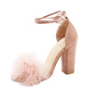 BS125 Feathers Bridal heels ( 3 Colors)