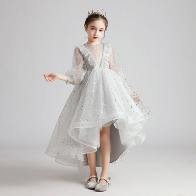 FG325 : 3 Styles Grey Princess dresses for girls