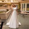 CW431 Illusion Back minimal Wedding Dress