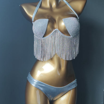 SW44 sexy Tassels diamond bikini sets ( 4 Colors )