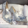 BS112 Glitter Cinderella Shoes for Brides ( 3 Colors )