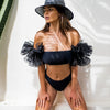 SW05 Bubble Sleeve Bikini sets ( 3 Colors )