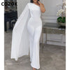 PD82 Simple One Shoulder Wedding Jumpsuits