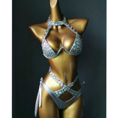 SW74 diamond bikini sets ( 4 Colors )