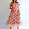 MX278 Strawberry sequin Plus size Dresses  ( 2 Colors )