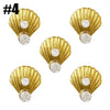 BC91 : 20PCS  Egyptian Style Gold Nail Art Decorations (8 styles )