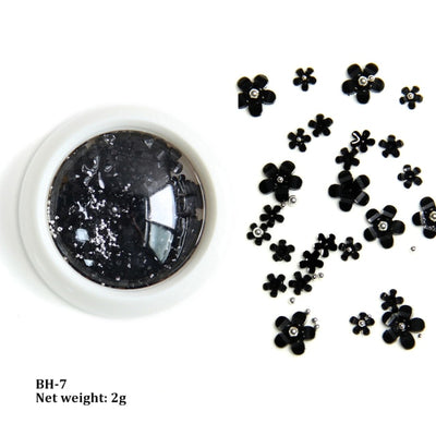 BC04 : 3D Acrylic flowers Mixed Size for DIY Nails decoration