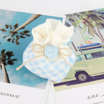 DIY358 : 30pcs/lot Flower Gift Bags (Pink/blue)
