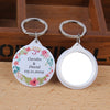 DIY239 : 30pcs/lot Personalized Keychain with Mirror Wedding Souvenirs