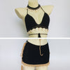 SW47 : 3pcs/set Crochet Shell Swimwear sets