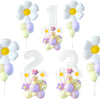 DIY526 : 44pcs/set Daisy Flower Balloons for Wedding& Party decoration
