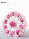 DIY220 : 50pcs Triangular Wedding Cake Favors Boxes(20 Styles)
