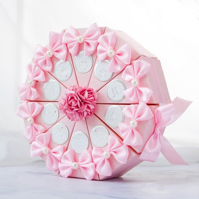 DIY220 : 50pcs Triangular Wedding Cake Favors Boxes(20 Styles)